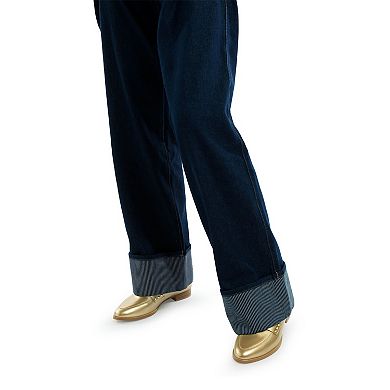 Rag & Co Noshiya Women's Patent Pleather Penny Loafers with Stud Detail