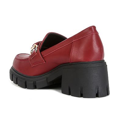 Rag & Co Evangeline Women's Chunky Platform Loafers