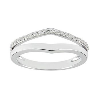 SIRI USA by TJM Sterling Silver Cubic Zirconia Accent Ring