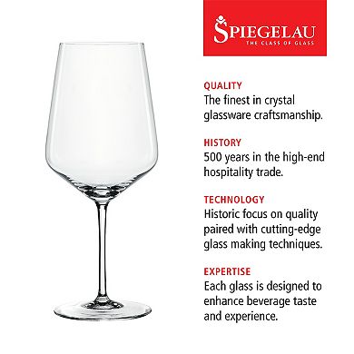 Spiegelau Style 22.2 oz Red Wine glass (set of 4)