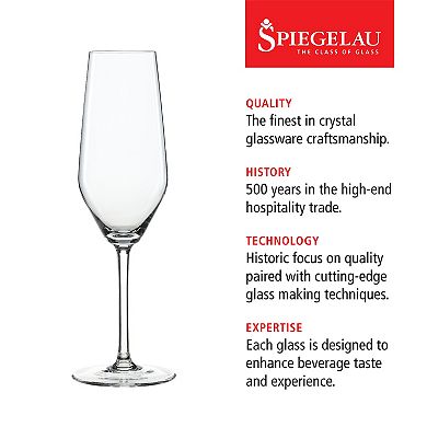 Spiegelau Style 8.5 oz champagne flute (set of 4)