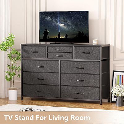 grey dresser tv stand Snhomee ‌60