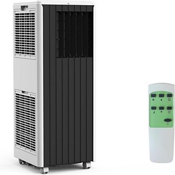 8000 BTU Portable 3-in-1 AC with Dehumidifier, Fan, Ultra Quiet 50dB, 24H Timer & Remote, Gray