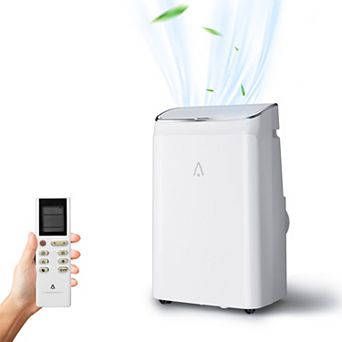 14000 BTU Portable AC, 3-in-1 cooling, fan, dehumidifier, remote, sleep mode, 3 speeds