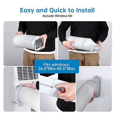 15000 BTU Portable 3-in-1 AC with Dehumidifier, Fan, Sleep Mode, Remote, LED Panel, Cools 850 sq ft