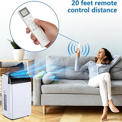 12000 BTU Portable 3-in-1 AC with Dehumidifier, Fan, Sleep Mode, Remote, Timer & Installation Kit