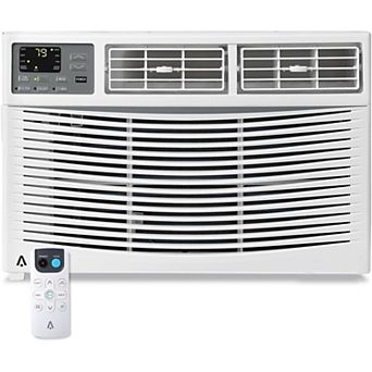8000 BTU Smart Window AC with Remote, Dehumidifier, Energy Efficient, Quiet, Covers 350 sq ft