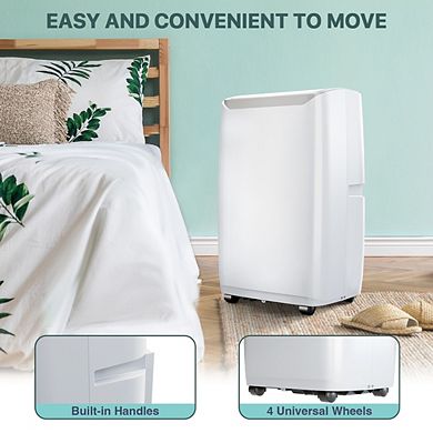 12000 BTU Portable AC, 3-in-1, quiet sleep mode, remote, 3 speeds, 24H timer, cools 550 sq ft.