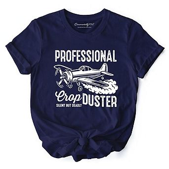 Professional Crop Duster Funny T-Shirt, Silent But Deadly Sarcastic Men Tee