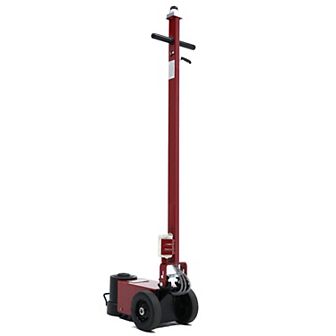 GXKgear 30 Ton Hydraulic Air Jack Air-Operated Axle Bottle Jack Saddle Set Built-in Wheels, Black