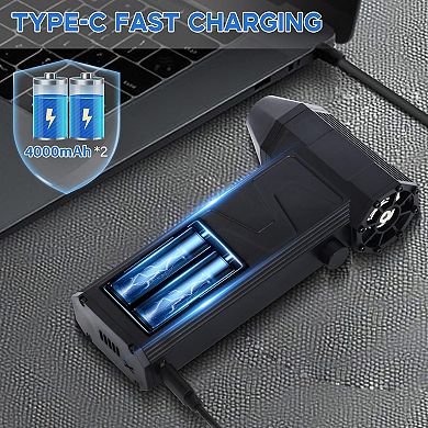 Rechargeable air purifier with 9 brushes, suitable for cleaning computer keyboards
