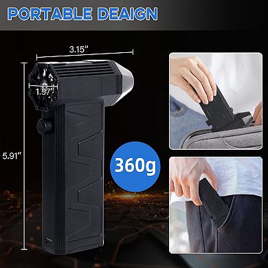 Rechargeable air purifier with 9 brushes, suitable for cleaning computer keyboards