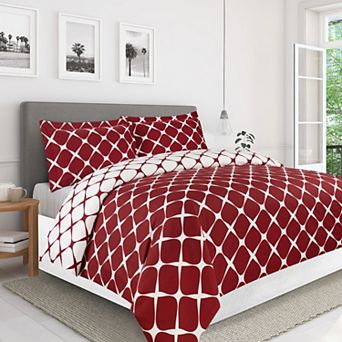 Elegant Comfort Bloomingdale Pattern, 3 pc Duvet Cover Set