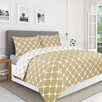 Elegant Comfort Bloomingdale Pattern, 3 pc Duvet Cover Set