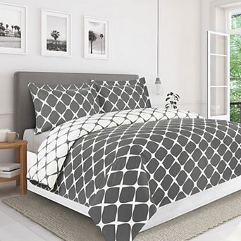 Elegant Comfort Bloomingdale Pattern, 3 pc Duvet Cover Set