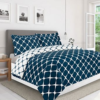 Elegant Comfort Bloomingdale Pattern, 3 pc Duvet Cover Set