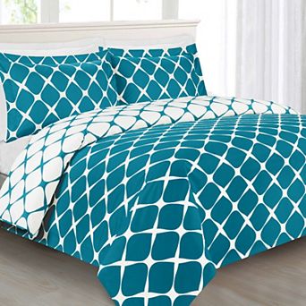 Elegant Comfort Bloomingdale Pattern, 3 pc Duvet Cover Set