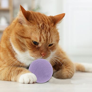 1 Pc Cat Playing Ball with Bell Inside, Interactive Cat Balls for Playtime and Fetch