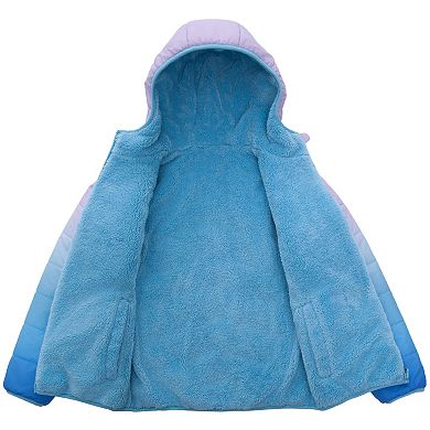 Girls' Rokka&Rolla Reversible Soft Fleece Puffer Jacket