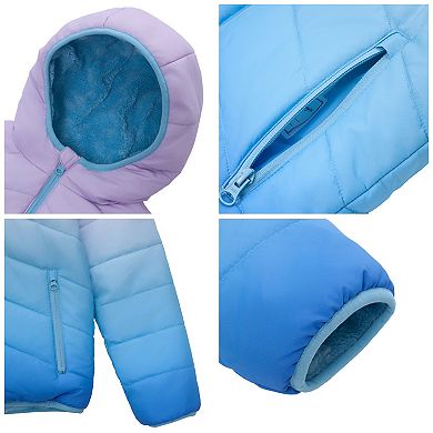 Girls' Rokka&Rolla Reversible Soft Fleece Puffer Jacket