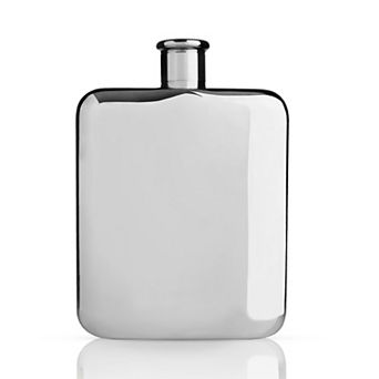 Harrison Stainless Steel Flask in Silver Viski®