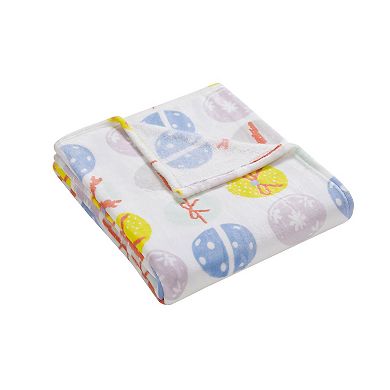 Kate Aurora Multi Easter Eggs Ultra Soft and Plush Oversized Accent Throw Blanket