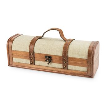 1-Bottle Vintage ed Trunk Wine Box by Twine®