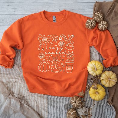 Cozy Season Coquette Icons - Womens Sweatshirt