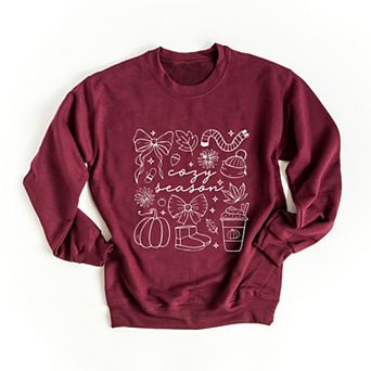 Cozy Season Coquette Icons - Womens Sweatshirt