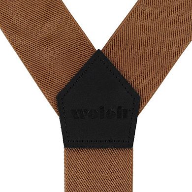 Welch Men's 2 Inch Elastic Y-Back Clip End Suspenders