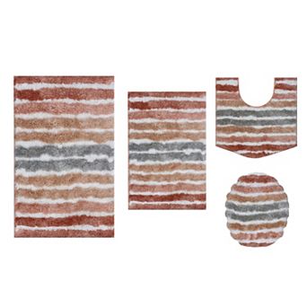 Bathroom Rugs, Soft Microfiber Bath Mats Set, Absorbent & Quick Drying, Non-Slip Backing, Washable