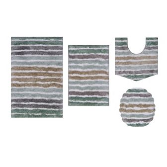 Bathroom Rugs, Soft Microfiber Bath Mats Set, Absorbent & Quick Drying, Non-Slip Backing, Washable