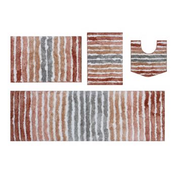 Bathroom Rugs,Soft Microfiber Bath Mats, Absorbent & Quick Drying, Non-Slip Rubber Backing, Washable