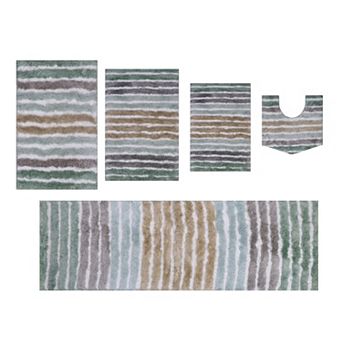 Bathroom Rugs,Soft Microfiber Bath Mats, Absorbent & Quick Drying, Non-Slip Rubber Backing, Washable