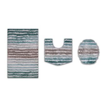 Toilet Rug, Soft Microfiber Bathroom Mats,Lid Cover, Absorbent & Quick Drying, Non-Slip, Washable