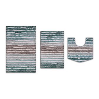 Bathroom Rugs, Soft Microfiber Bath Mats, Absorbent, Quick Drying, Non-Slip Rubber Backing, Washable