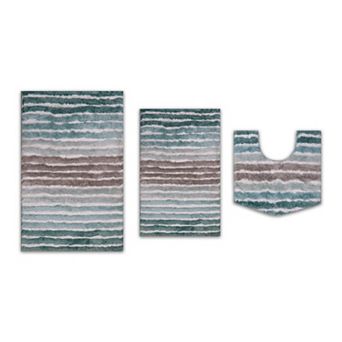 Bathroom Rugs, Soft Microfiber Bath Mats, Absorbent, Quick Drying, Non-Slip Rubber Backing, Washable