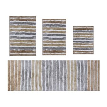 Bathroom Rugs,Soft Microfiber Bath Mats, Absorbent & Quick Drying, Non-Slip Rubber Backing,Washable