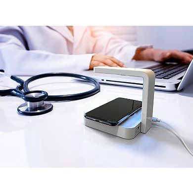 UV Phone Sanitizer & Wireless Charger Fast Charging Station with UV-C Light for Phones