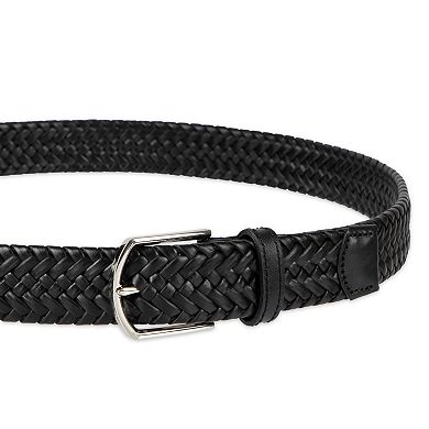 Men's Haggar® Braided Leather Belt With Premium Comfort Stretch