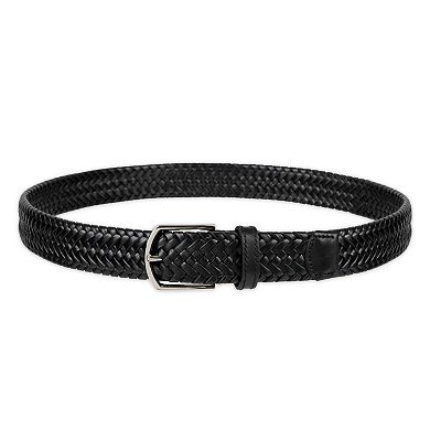 Men's Haggar® Braided Leather Belt With Premium Comfort Stretch