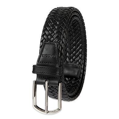 Men's Haggar® Braided Leather Belt With Premium Comfort Stretch