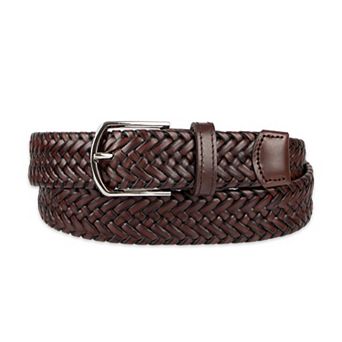 Men's Haggar® Braided Leather Belt With Premium Comfort Stretch