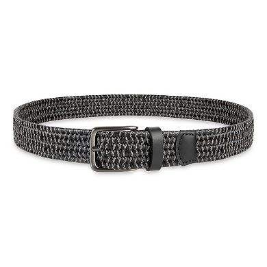 Men's Haggar Premium Stretch Comfort Cord and Leather Braided Belt