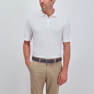 Men's Haggar Premium Stretch Comfort Cord and Leather Braided Belt
