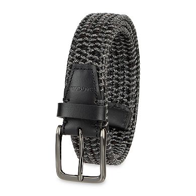 Men's Haggar Premium Stretch Comfort Cord and Leather Braided Belt