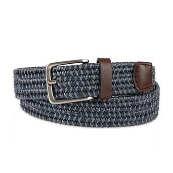 Men's Haggar Premium Stretch Comfort Cord and Leather Braided Belt
