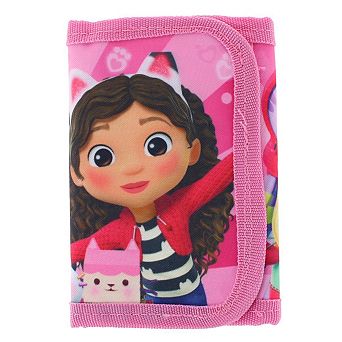 Textiel Trade Girl's Gabby's Dollhouse Hook & Closure Tri Fold Wallet