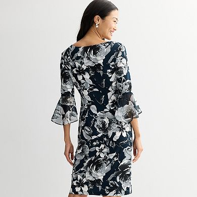Women's Connected Apparel Printed Side Draped Skirt