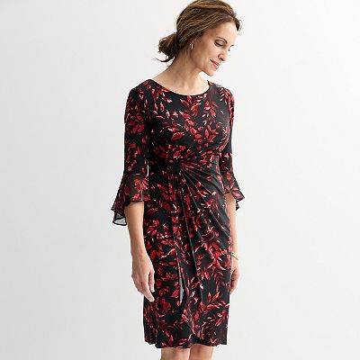 satin long sleeves dress Long Sleeve Wrap Satin Midi Dress | Shirt Dress